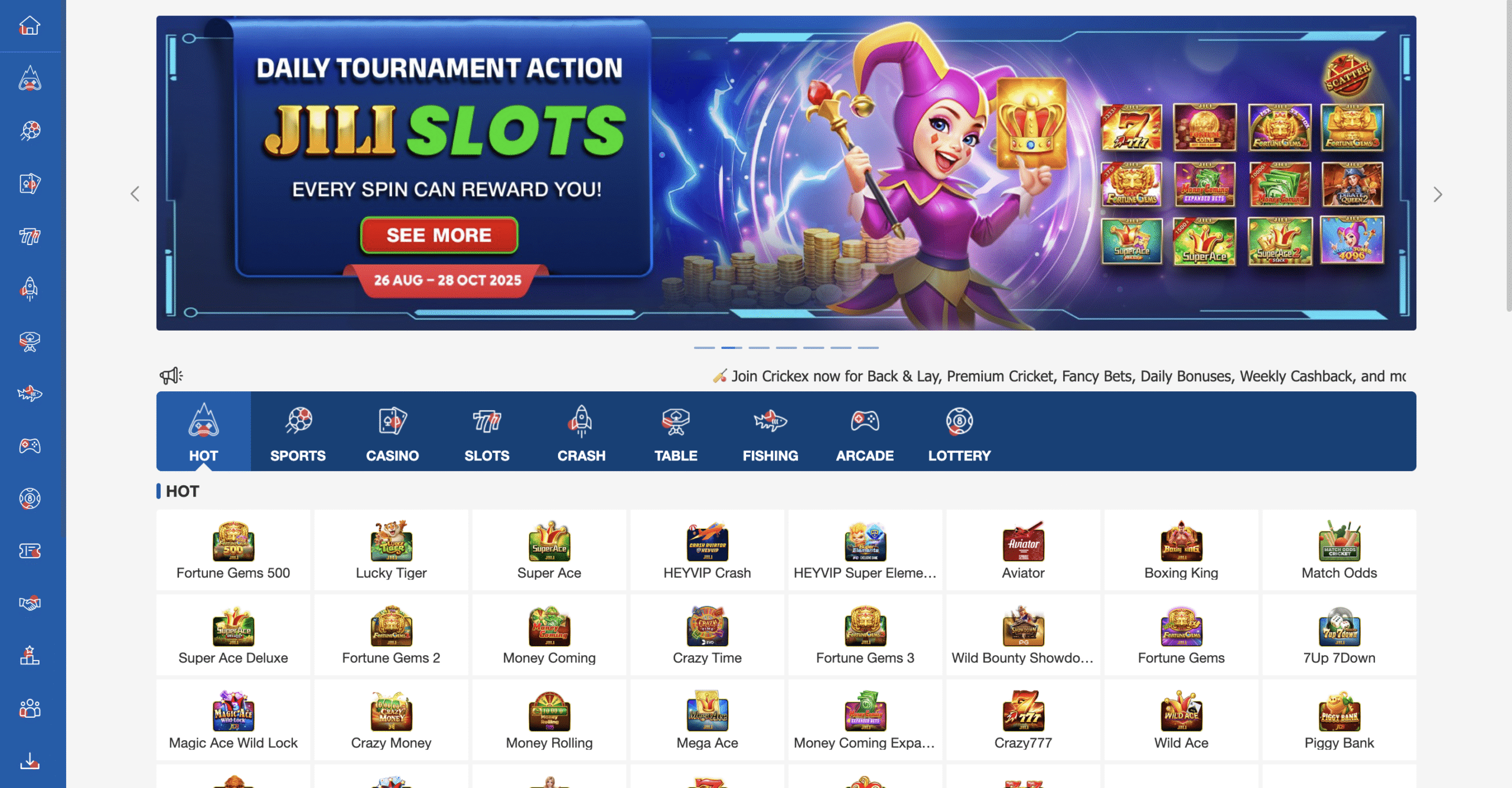 Online platform cricex for betting and gaming